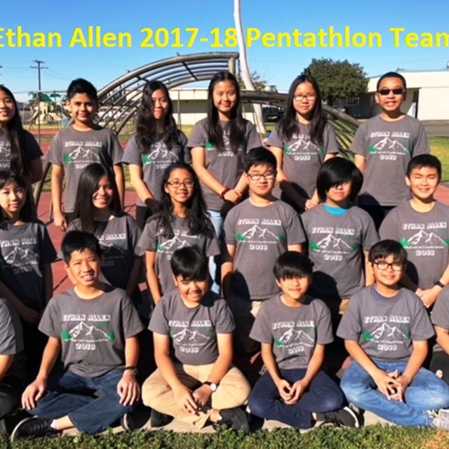 Ethan Allen's 2017-18 Pentathlon Team